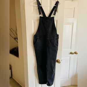 Forever 21 Black Overalls